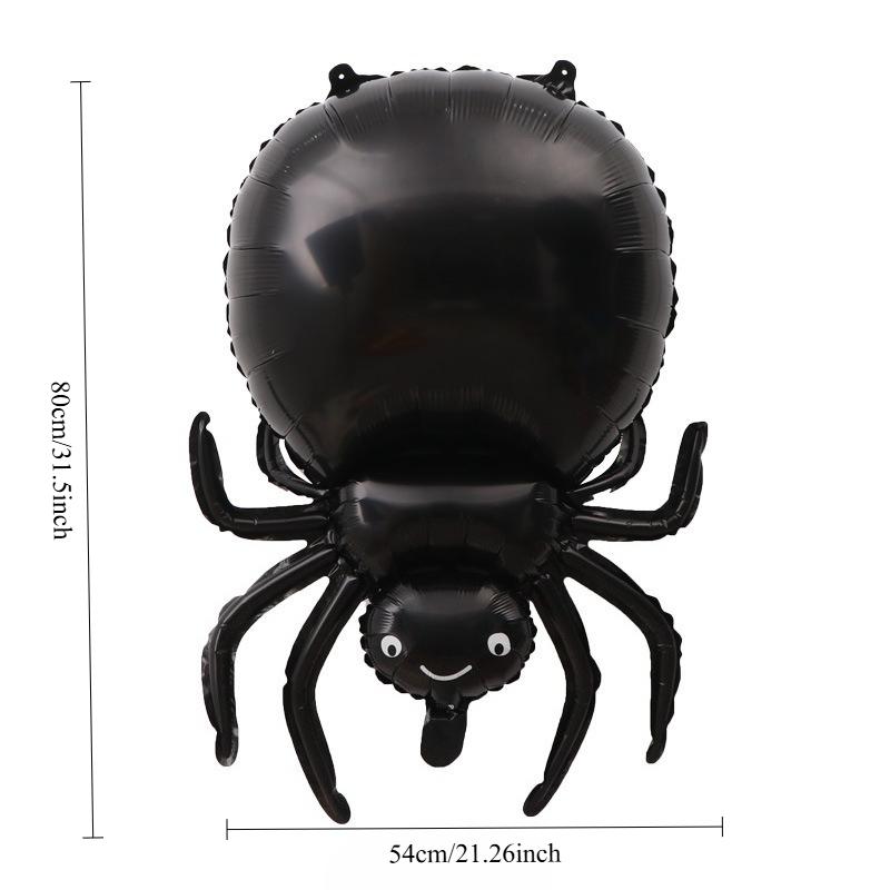 1Pcs Black Spider Balloon Halloween Decoration Spider Aluminum Film Balloon Festival Party Mummy Halloween Balloon
