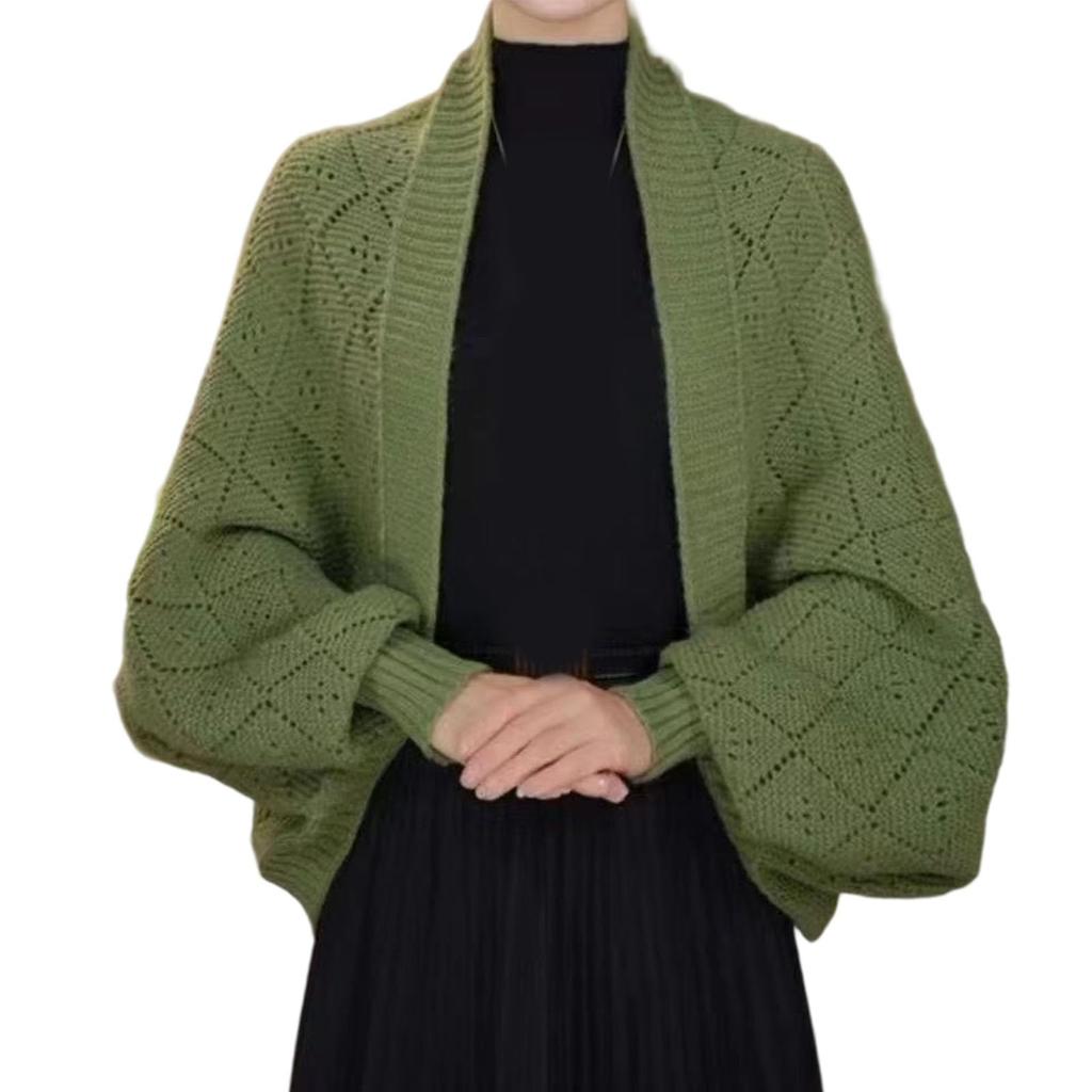 Ladies' Loose Comfortable Casual Fashionable Warm And Elegant Cardigan Draped Over A Shawl