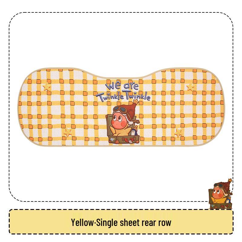 Cute Female Cartoon Car Seat Cushion for Xiaopeng MONA M03/P7/G6/G7/G3 - All Seasons