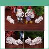 Halloween Skeleton Dwarf Garden Figurine Resin Micro Landscape Decorative For Party And Gift