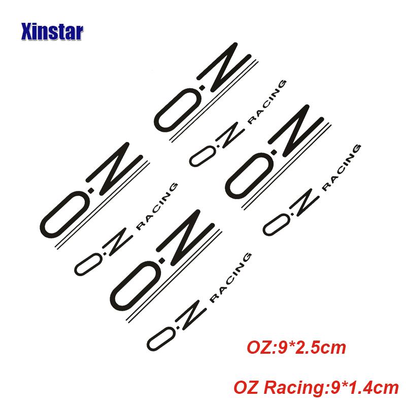 8pcs OZ Racing Wheel Sticker For OZ Rally Racing Wheels Spoke Stickers Black Universal Auto Tunning Accessories чёрный