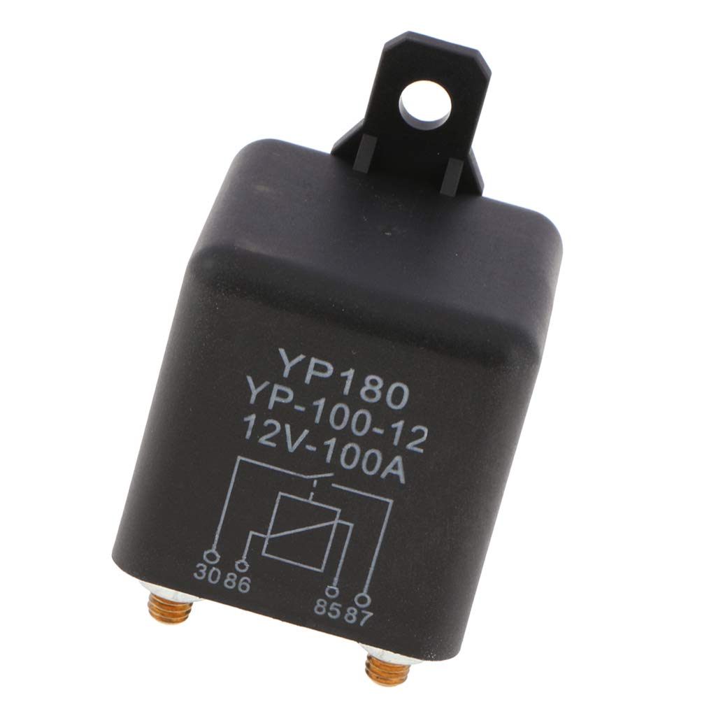 Almencla Car Relay 4 Pin Starter Relay Waterproof 100A