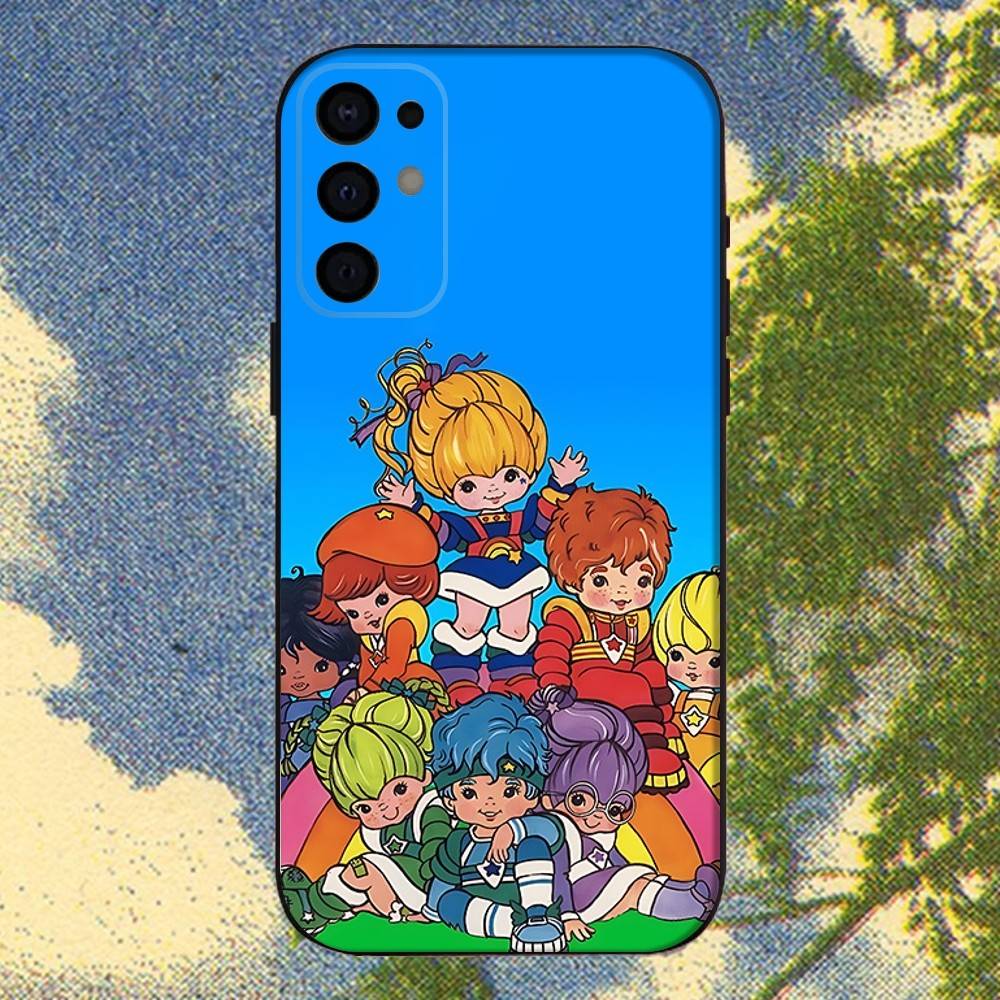 Cute Rainbow B-BriteS Phone Case For Samsung S25,S24,S21,S22,S23,S30,Ultra,S20,Plus,Fe,Lite,Note,10,9,5G Black Cover