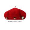 Christmas Beret Cap Women Men Beanie Beret for Holiday Birthday Gift Party