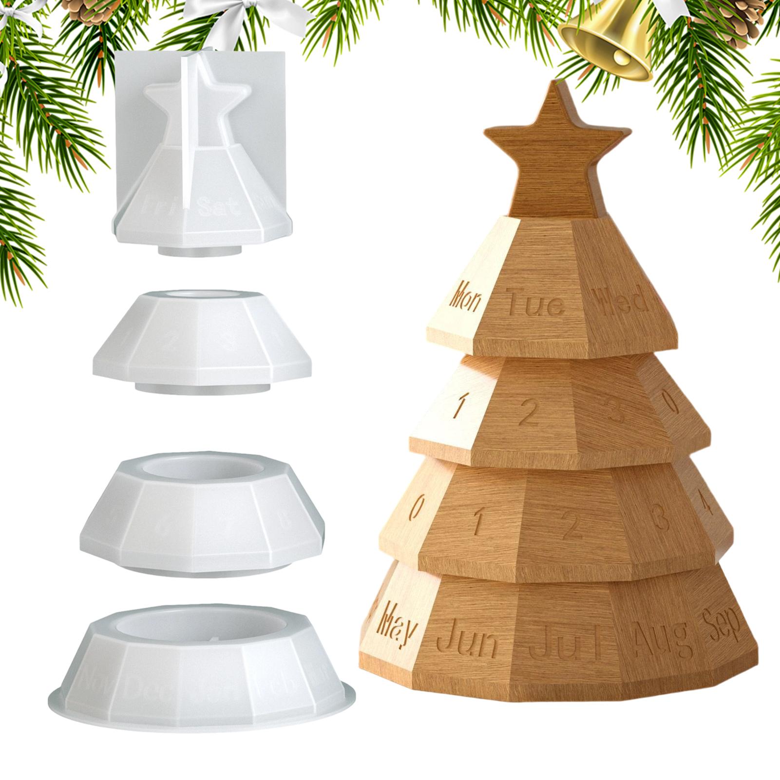 

Silicone Crafting Mold Reusable Easy Release Christmas Tree Shape Organizer Silicone Mold For Concrete Plaster Clay Children China Mainland