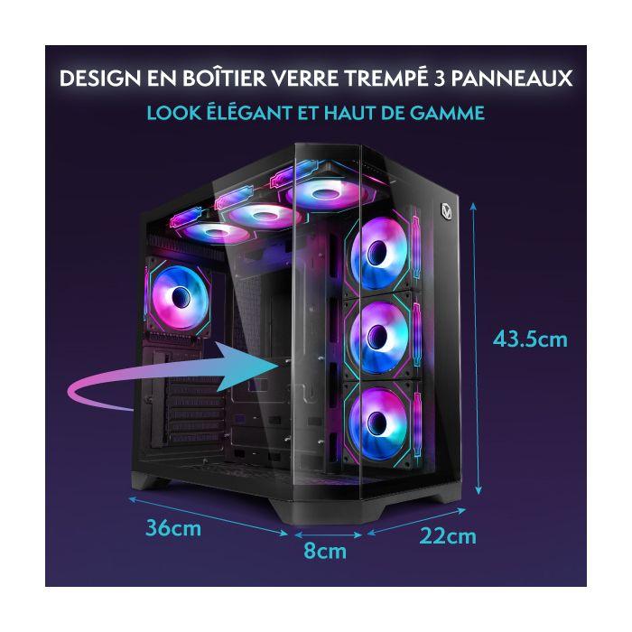 Vibox PC Gamer • AMD Ryzen 7 9800X3D • Nvidia RTX 5080 16 Go • 32 Go RAM • 1 To NVMe SSD • Windows 11 • WiFi 6 + Bluetooth 5.4