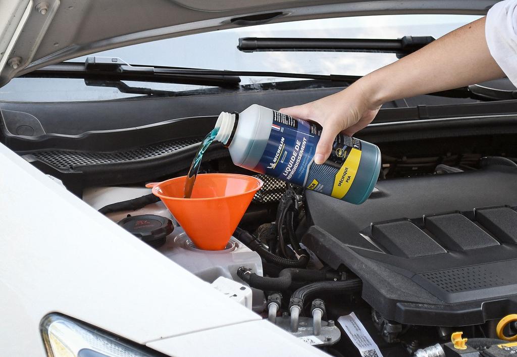 Liquide de refroidissement - MICHELIN - Bleu - Adapté aux normes PSA - 1L