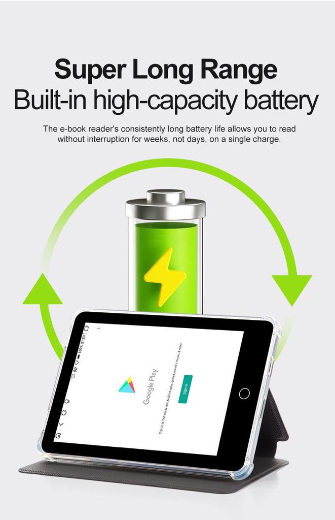Cross6 eReader E-ink da 6" illuminato frontalmente e Regalo eLearning con Android X7