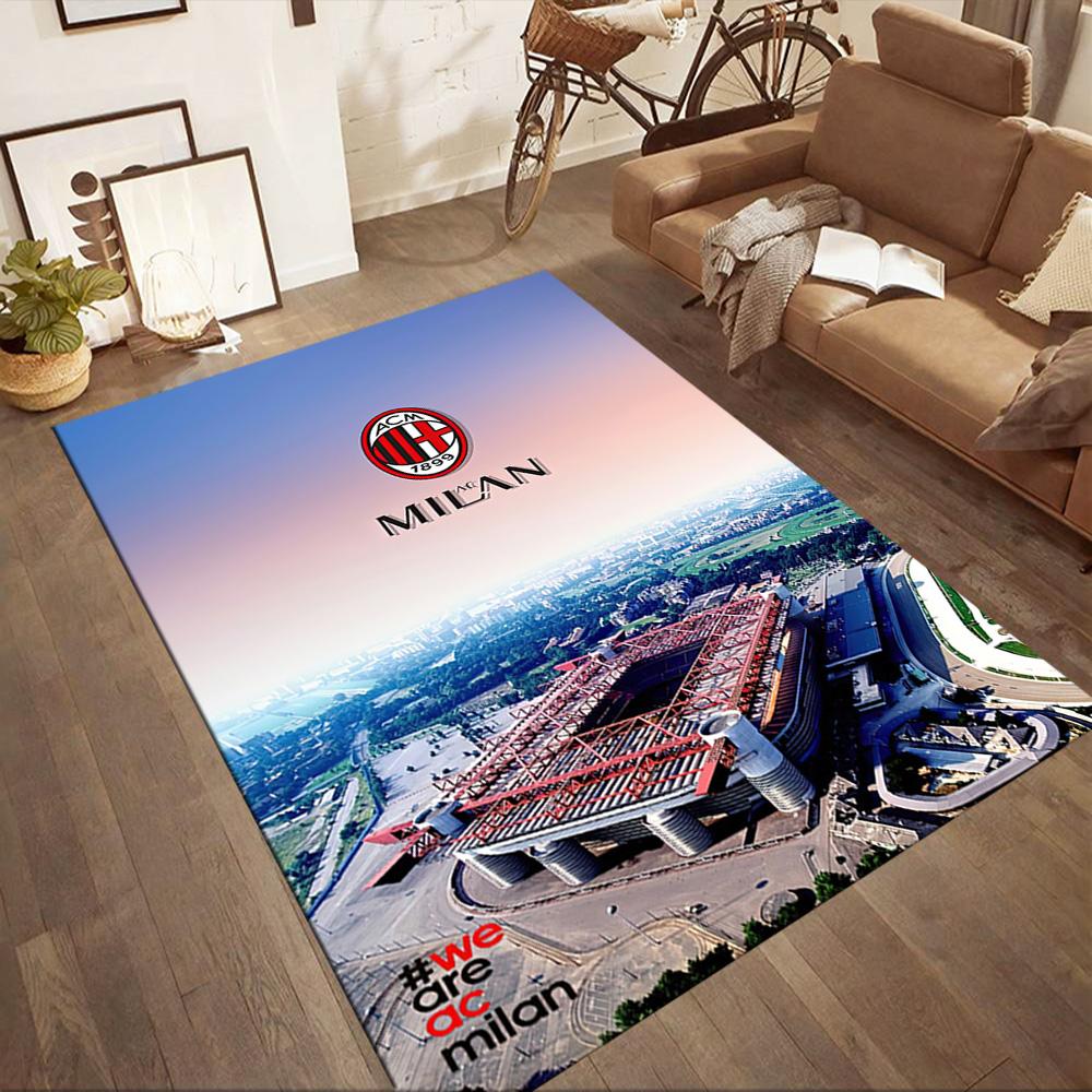 Ac Milan Area Rug Perfect For Balcony Hallway Bedrooms Entryway Antislip Carpet Decorate Offices Spiritual Gift