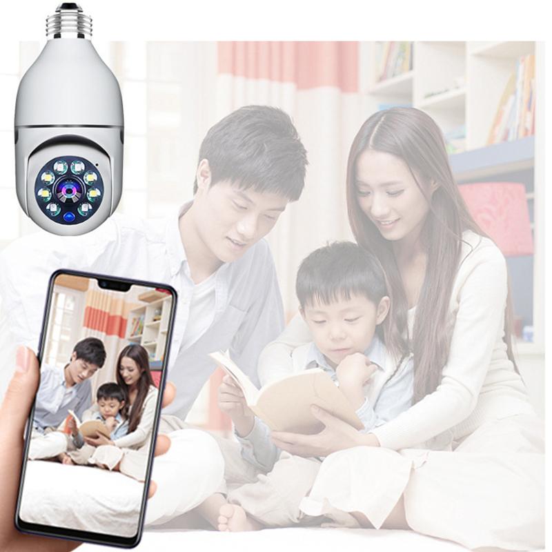 Wifi IP E27 Bulb Surveillance Camera Night Vision Wireless Home Camera CCTV Video Security Protection Baby Mini Cam