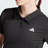 adidas Women's Black Tennis Short Sleeve Polo Shirt JZ4924