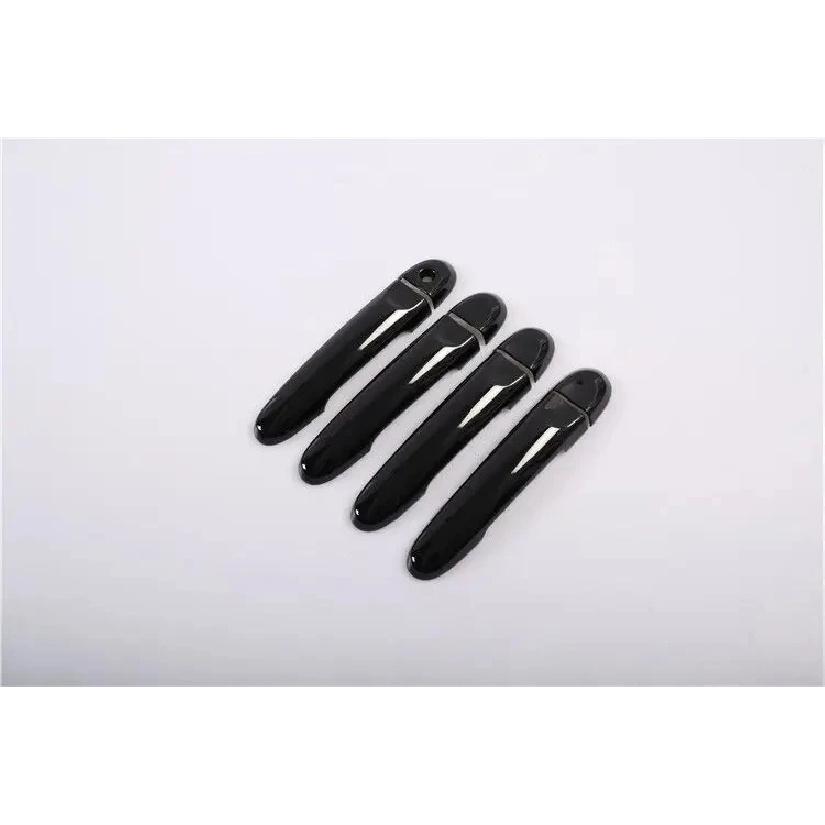Für Nissan March Micra K13 2010 2011 2012 2013 2014 2015 ABS Hochglanz Schwarz Türgriffabdeckung Zierleiste Aufkleber Auto Styling Zubehör