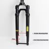 Gravel Magnesium Alloy Off-Road Front Fork 700C Shock Absorbing Air Suspension Conical Bicycle Disc Brake Thru Axle 100 * 12MM
