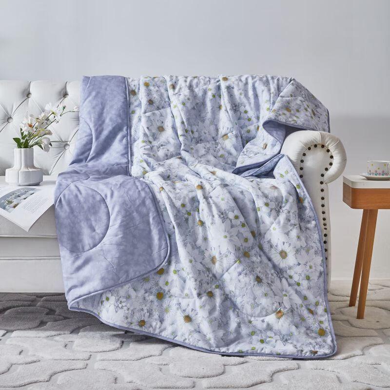 Mengjie Pure Cotton Mint Antibacterial Daisy Summer Quilt