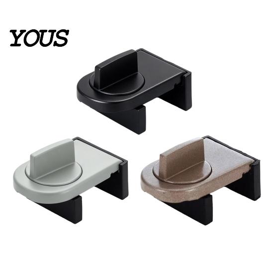 Heavy Duty Screen Door Lock Sliding Window Lock, Security Stopper for Child Safety, Home Gadgets Wedge Doors and Windows Track Bar