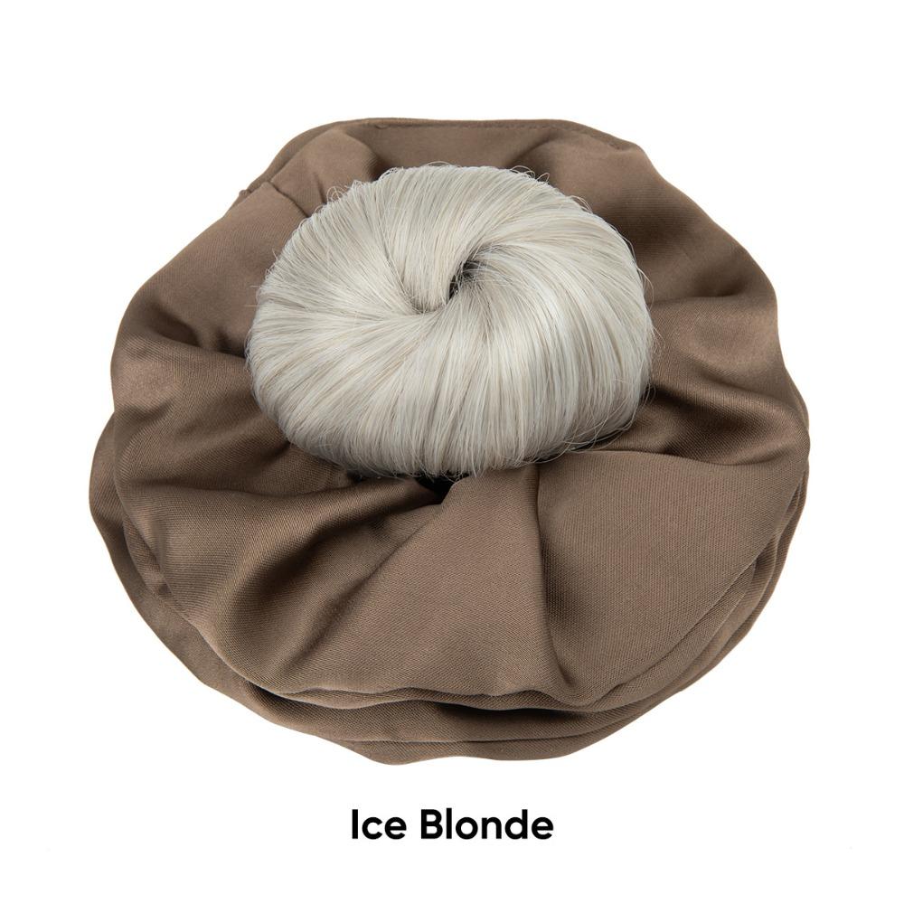 Elegant Influencer-style Hair Tie Synthetic Natural-looking Artificial Flower Bun  for Daily Use