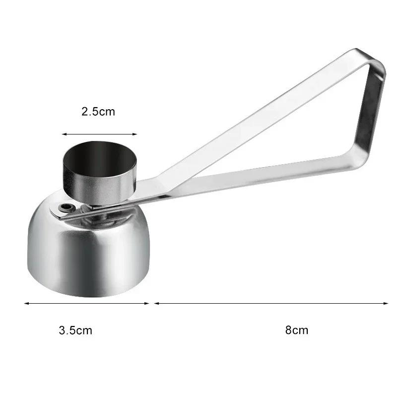 

304 Металлический нож для снятия скорлупы яиц, нож для снятия скорлупы с двухголовой, открывалка для скорлупы вареных сырых яиц, креативные кухонные инструменты, аксессуары