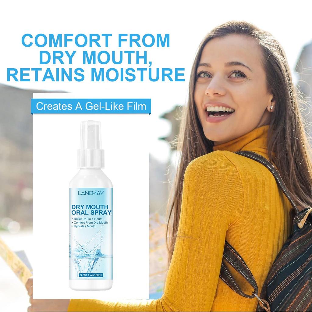 Dry Mouth Oral Spray-Hydrate Mouth And Retains Moisture-4h Relif Fresh Breath-Comfort From Dry Mouth, 100ml