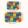 1pc bright letter pattern kitchen mat, flannel toilet mat, printed absorbent floor mat