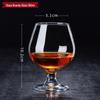 OLOEY Crystal Glass Whiskey & Brandy Glasses