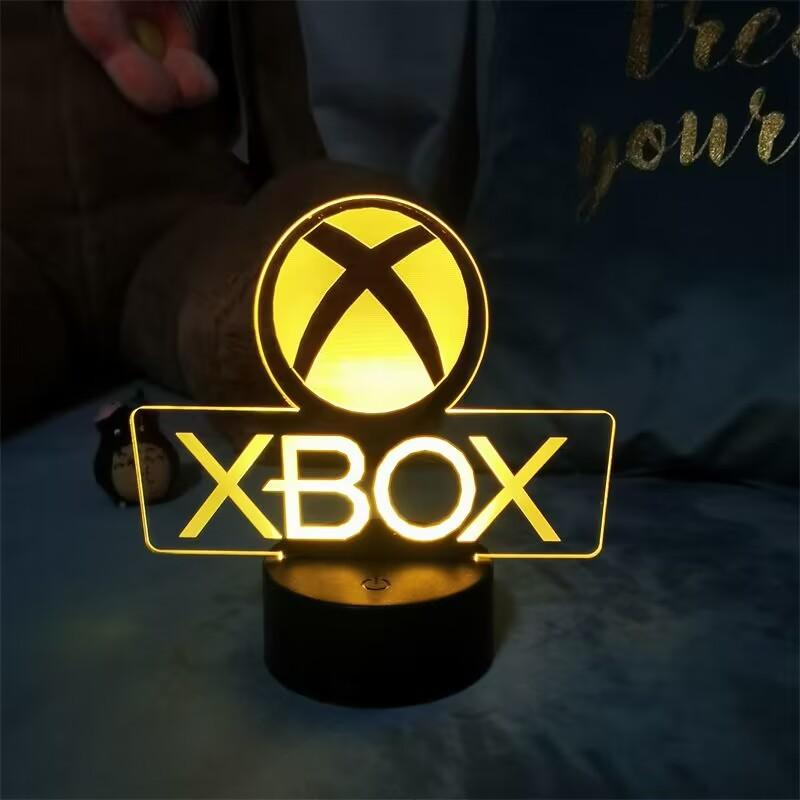 3D Visuelles Spielornament Licht E-Sport Atmosphäre Licht 3D Nachtlicht Gamepad Dekorative Leuchte