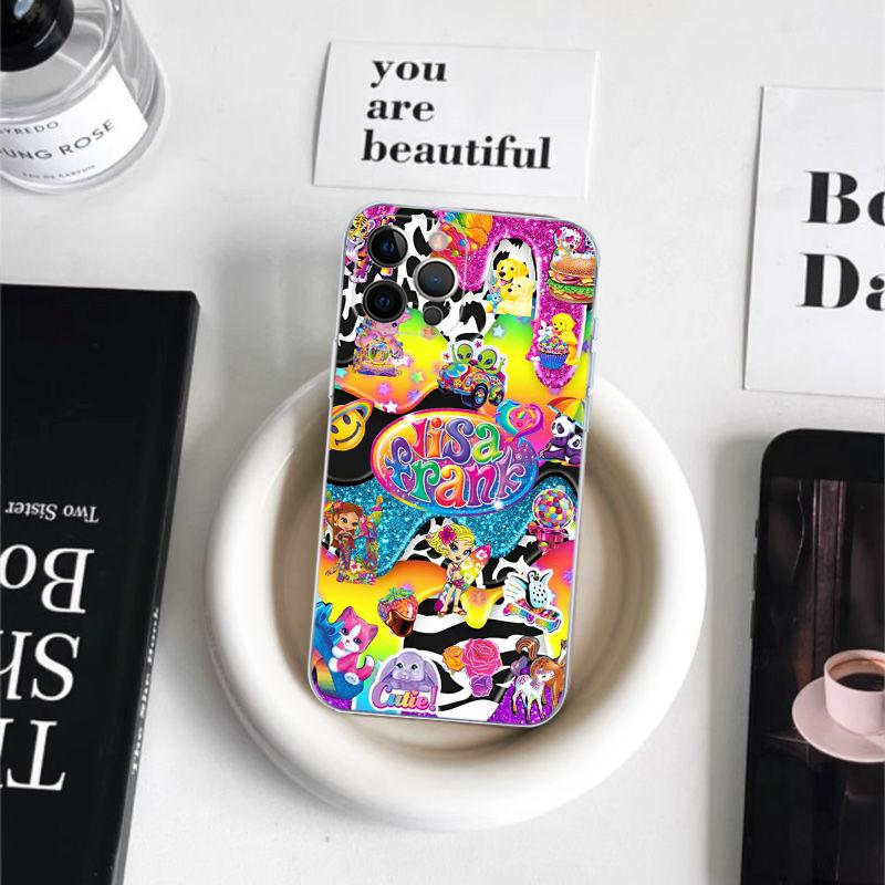 Lisa Frank Art Phone Case For iPhone 16 15 14 11 12 13 Mini Pro XS Max Cover 6 7 8 Plus X Funda Shell