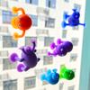9Pcs Soft Colorful Silicone Animal Suction Toys Kids Stress Relief Parent-Child Interactive Building Sucker Game Toy