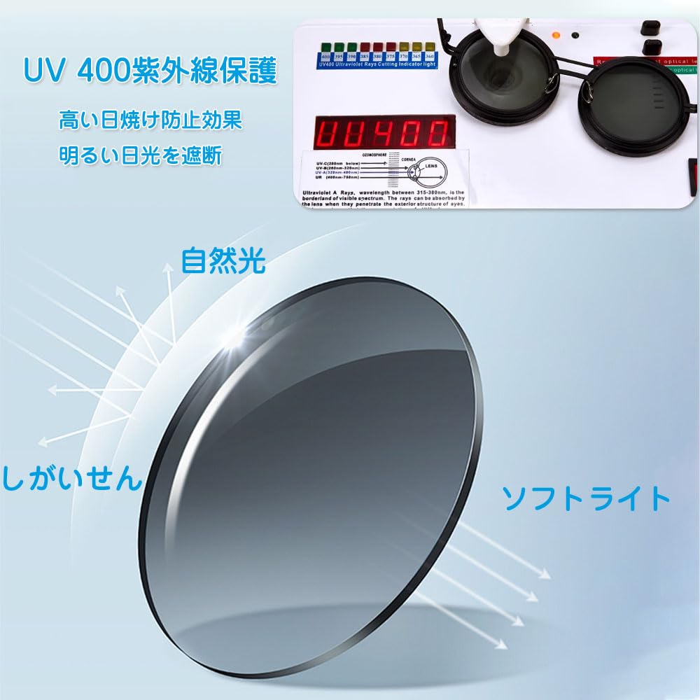 Adjustable Beach Levels Adjustable Polarized Round Graduated Tint Sunglasses with ND9 Suitable for Outdoor and [LJJDBZYD] Men's Sunglasses, 1-9