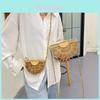 Woven Straw Bag For Women With Openwork Design Perfect For Beach And Casual Outings