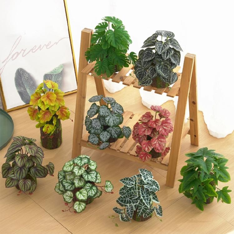 Artificial Amphibian Plants Terrarium Leaves Habitat Decor for Iguana for Turtle