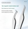 High-Precision Stainless Steel Blooming Eyelash Tweezers for Technicians