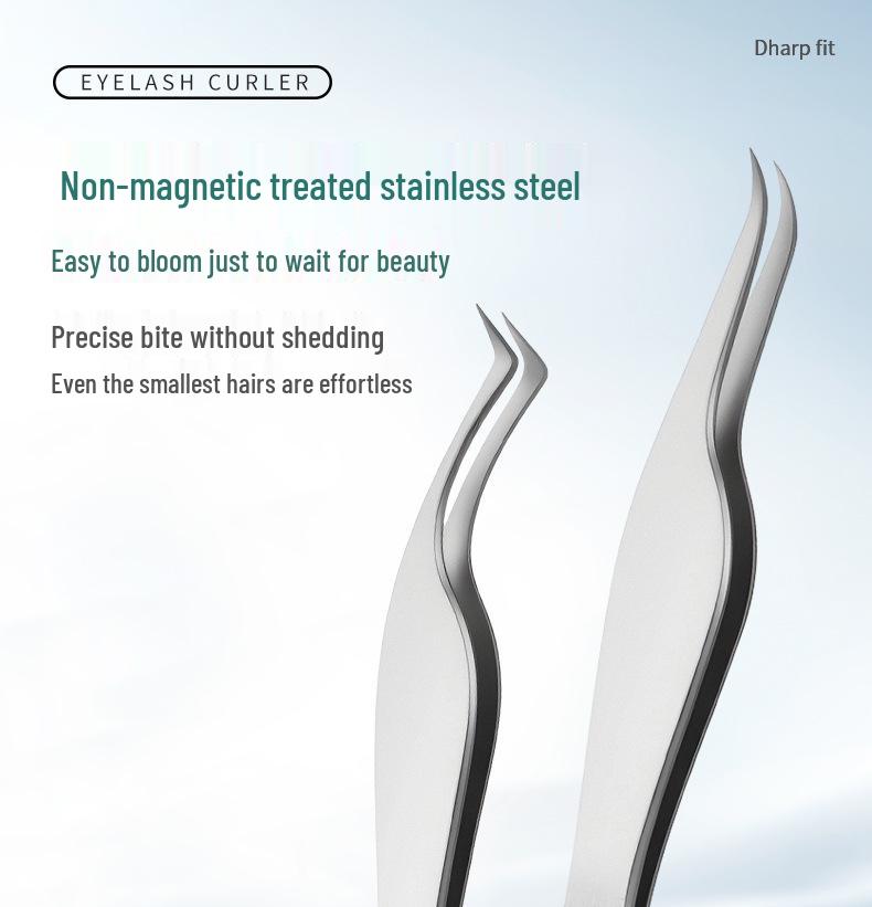 High-Precision Stainless Steel Blooming Eyelash Tweezers for Technicians