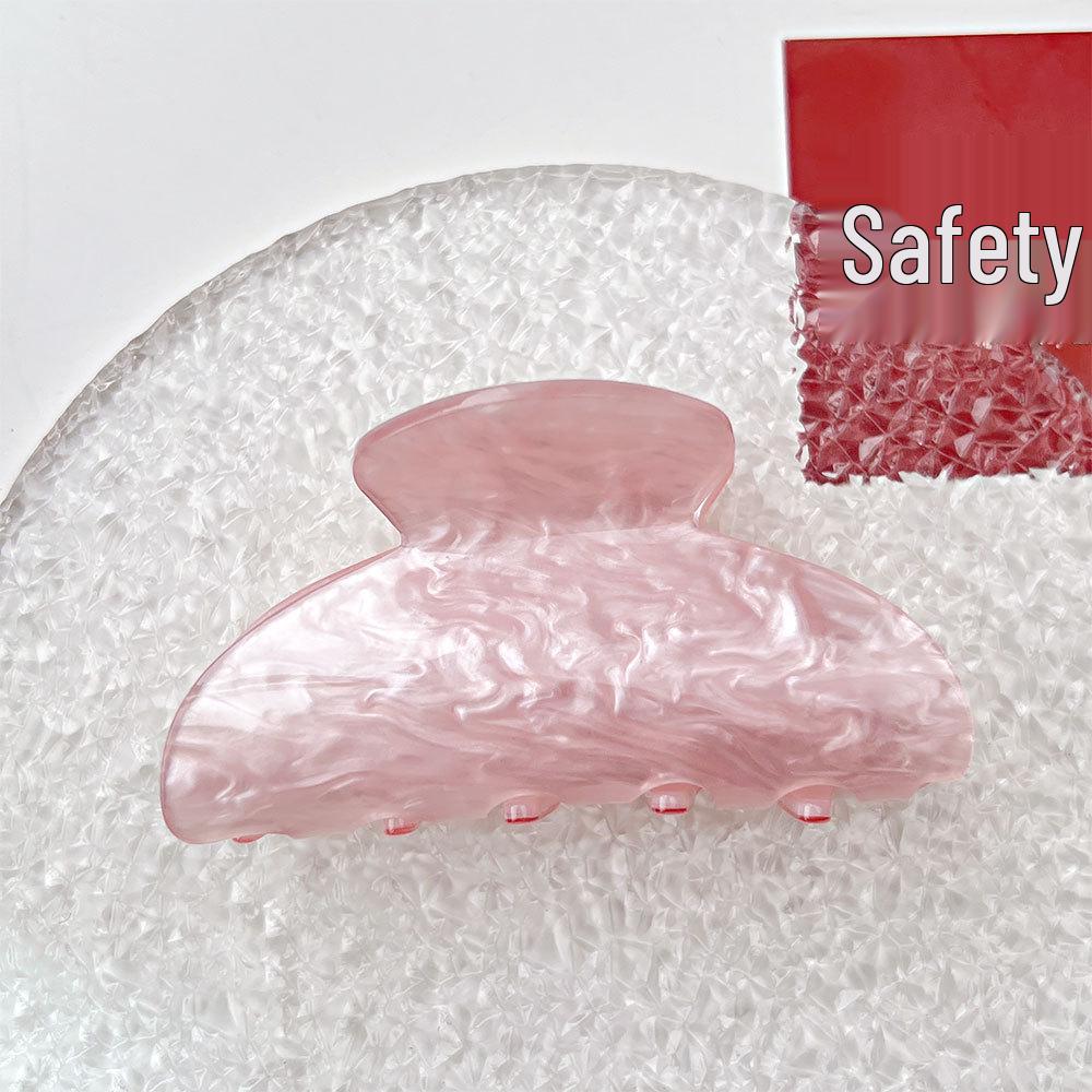 Luxury Acrylic Marble Wave Hair Claw Clip - Elegant Updo Accessory