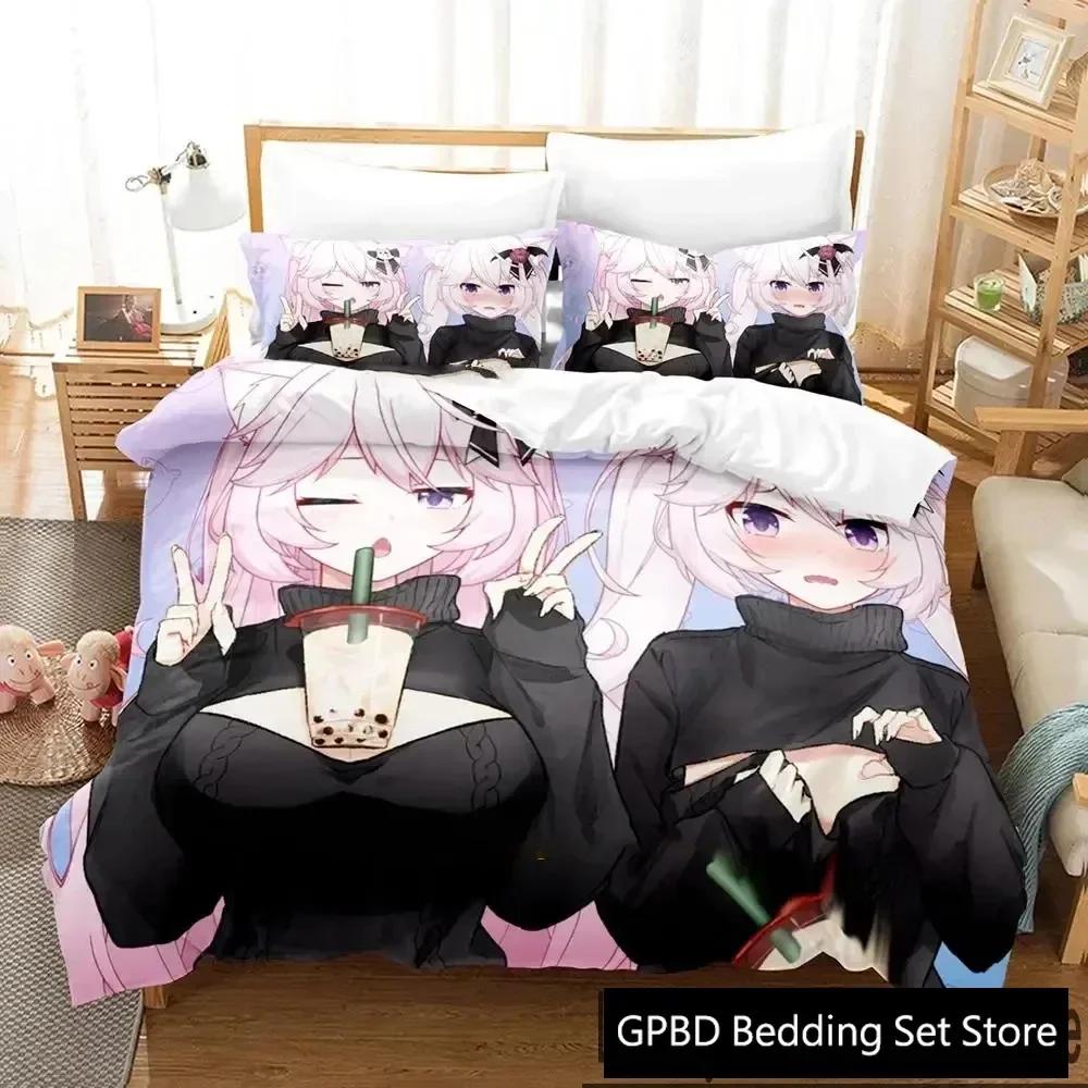 Anime Nyatasha Nyanners Bedding Set For Bedroom Soft Modern Bedspreads Comefortable Kids Duvet Cover Quilt Cover And Pillowcase