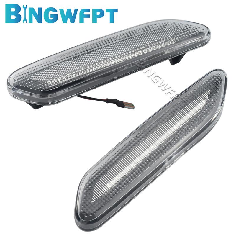 2PCS Side Marker Flowing Dynamic Sequential Blinker Indicator LED Turn Signal Light For MINI R60 COUNTRYMAN 2010 - 2017