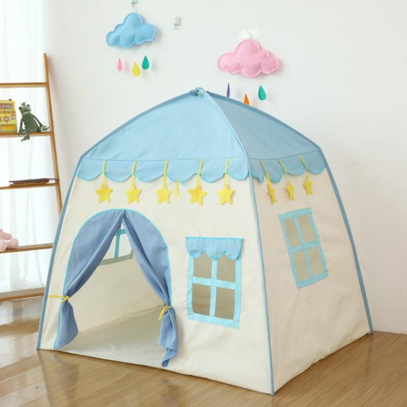 Children Tent Wigwam-Folding Teepee Tent Kid Tents Indoor Playhouses for Girls