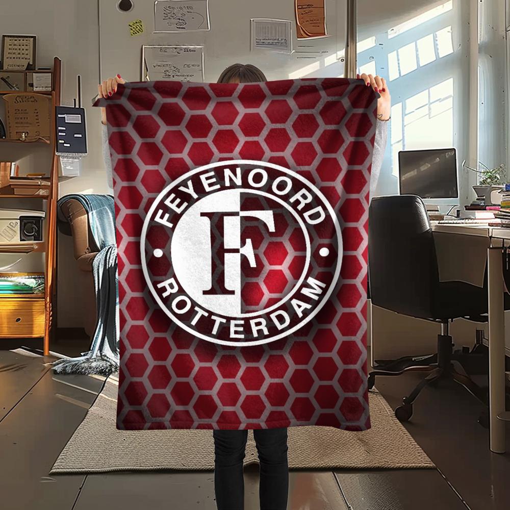 1pc Feyenoord Print Flannel Blanket, High Quality Comfortable for All Seasons, Home Decor, Warmth and Comfort, Perfect for Christmas Gifts53
