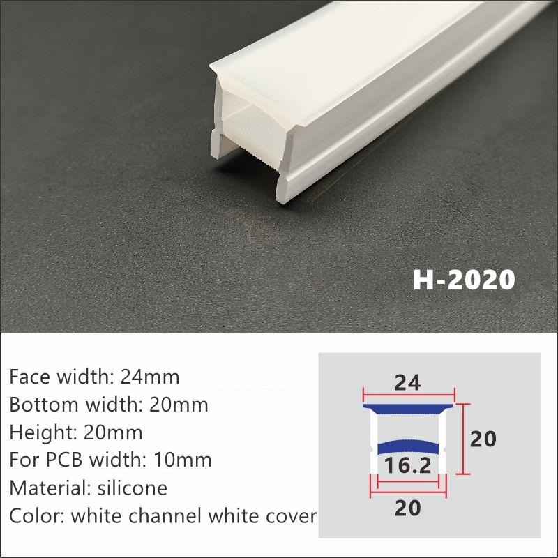 5m 1m LED Neon Rope Tube Recessed Thread-free Flexible Silicone Casing Strip Light IP67 Waterproof Soft Tape Decor Linear Lamp