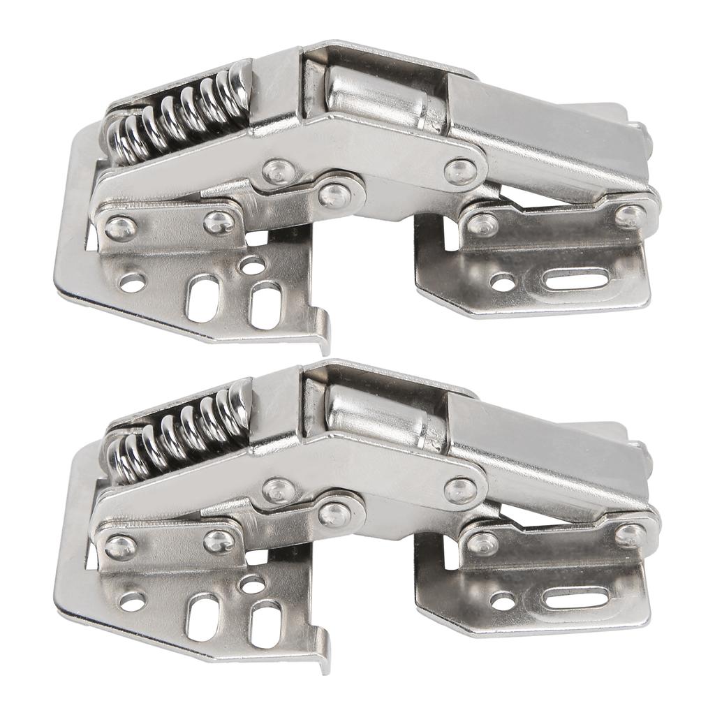 2Set Cabinet Hinge Bridge Shaped Spring Hinge for Cupboard Closet Furniture Home Improvement