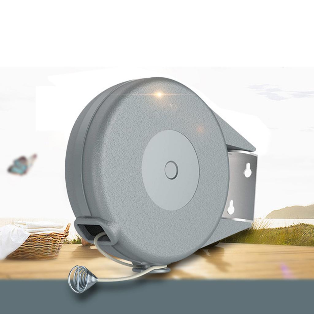 Retractable Clothesline 49.2ft Length Maximum Load Bearing 30 Pounds Portable Laundry Line for