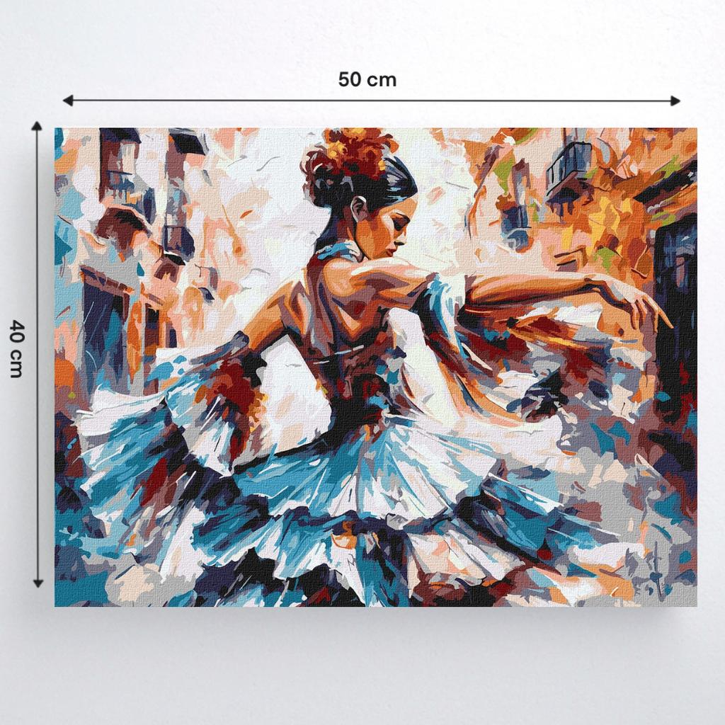 Malowanie Po Numerach Z Ramą Obrazy Do Malowania - Dama W Tańcu 50X40 Cm