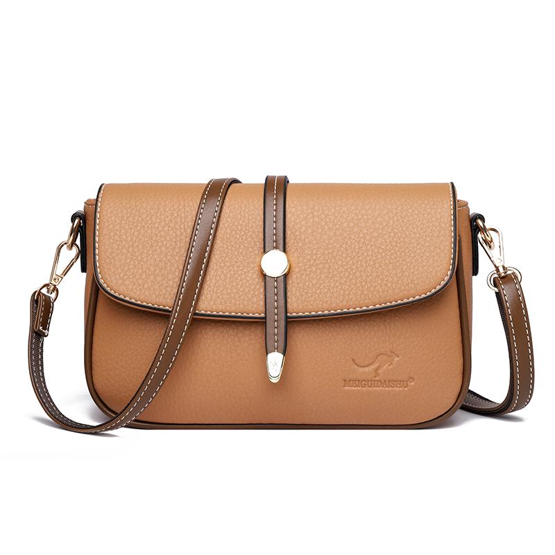 Casual leather bags for women women's shoulder bags luxury designer bag large capacity messenger bag