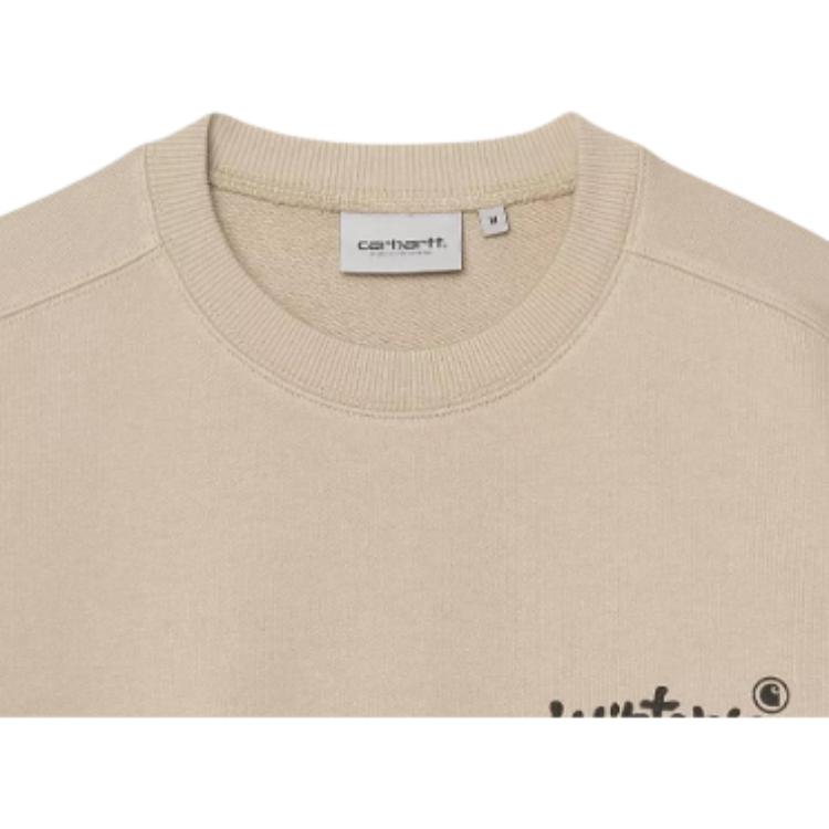 Carhartt WIP Mikina Wiptopia s grafickým potiskem na zádech Volný střih Kulatý výstřih Dlouhý rukáv Pánské mikiny I035644-G1-XX