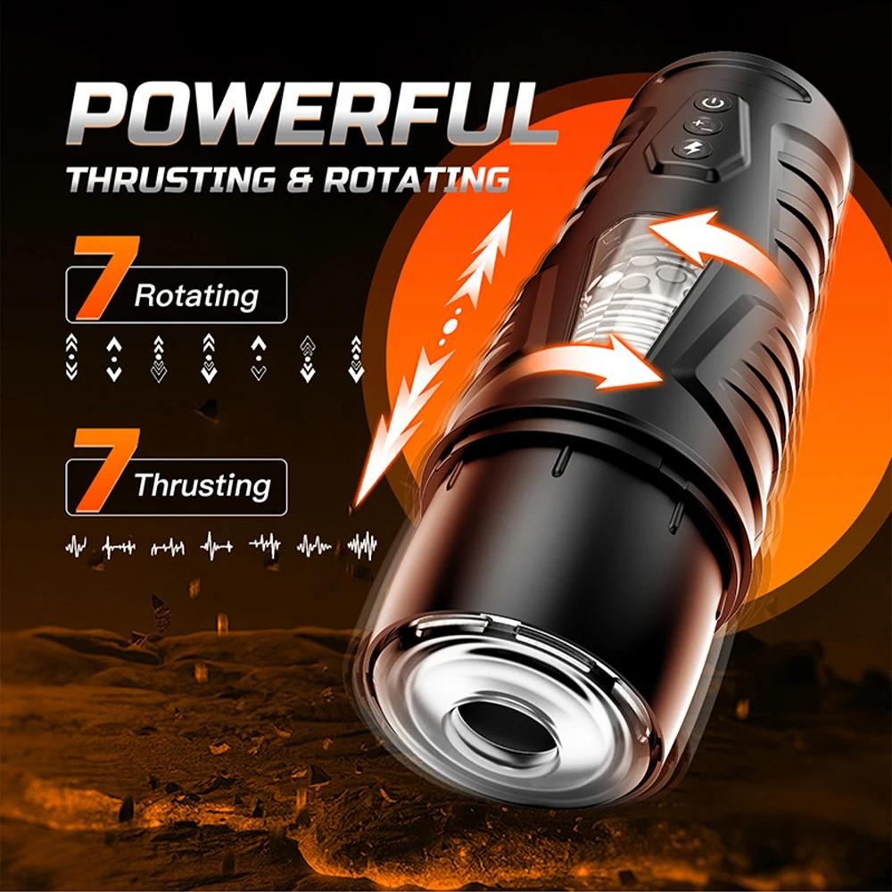 Automatic Telescopic Rotating Suction Cup Hands-free Male Masturbator APP Control Vacuum Sucking Blowjob Smart Sex Robot for Men