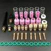 49Pcs TIG Welding Torch For Stubby Gas Lens #10  Glass Cup Kit For WP-17/18/26