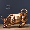 Resin Handicrafts Realistic Figure Sculpture Golden Bull Figurine Bull Statue Cattle Cow Decorative Figurines Home Decoration