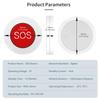 Tuya ZigBee SOS Button Switch Wireless Switch Elderly Children Alarm Emergency Help Switch Home Security Smart Life App Control