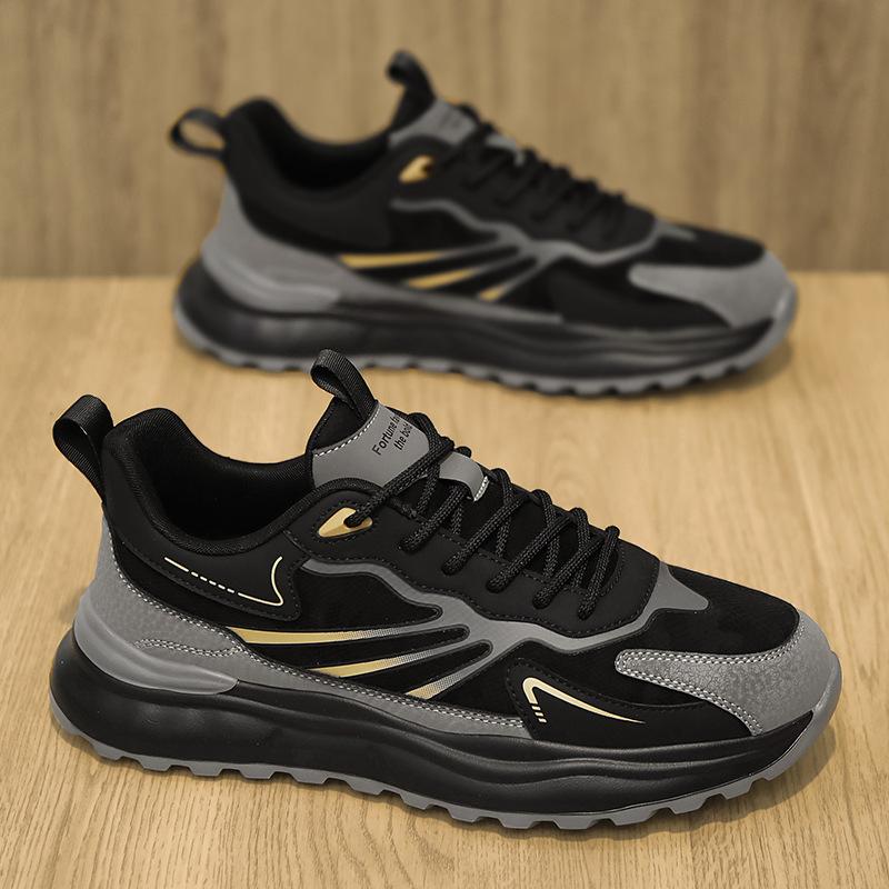 

Мужские спортивные туфли из микрофибры на осень, модные новые высококачественные холодные липкие низкие на шнуровке, повседневные мужские туфли 44