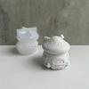 Mushroom House Resin Jar Silicone Molds with Lid Silicone Candle Holder Molds for Jewelry Box Storage Jar Decoration