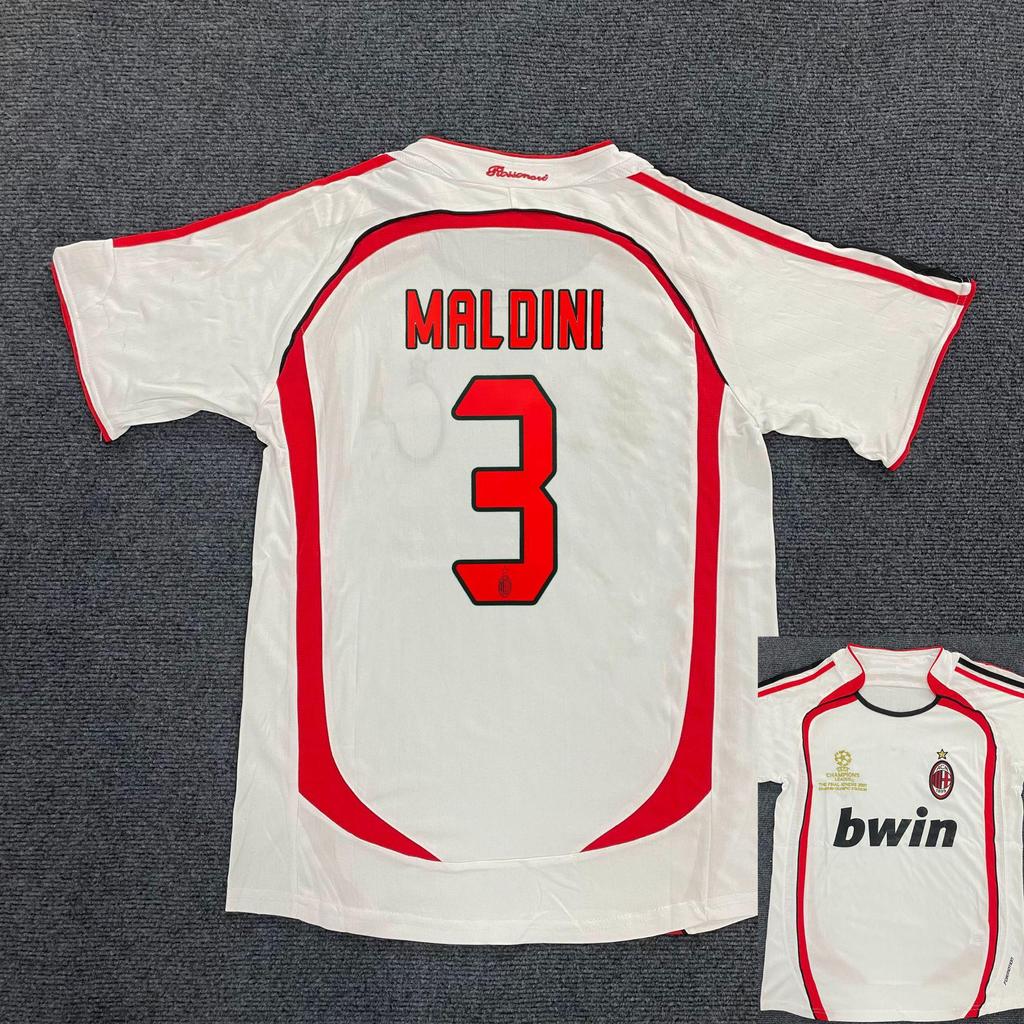 AC Milan Retro Away Jersey #22 Kaka, Champions League, Pirlo, Short Sleeve Football Kit (0607)